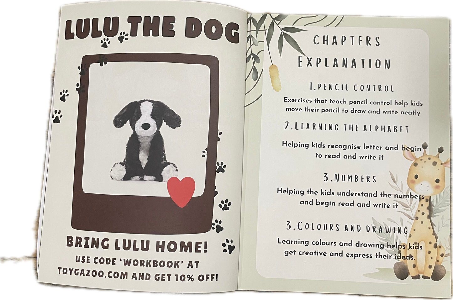 Learn with the Animals - Kids Workbook